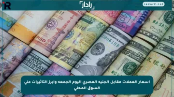 أسعار العملات مقابل الجنيه المصري اليوم الجمعة وأبرز التأثيرات على السوق المحلي